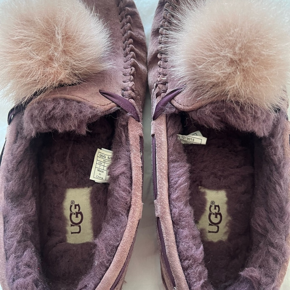 UGG Lavender Slippers with Plush Lining